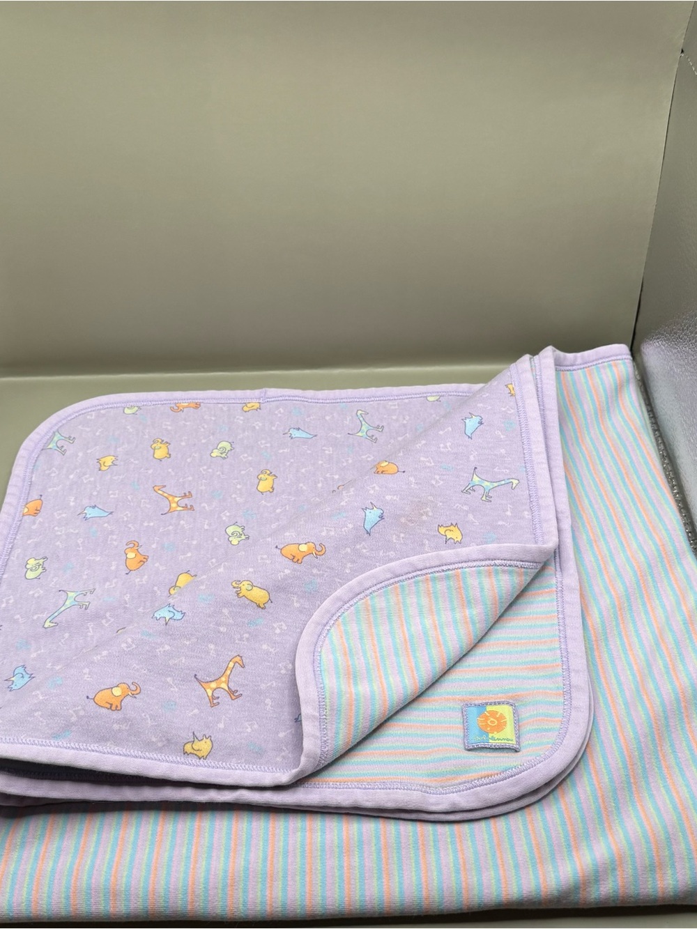 Vintage Carters John Lennon Baby Blanket Lovey Swaddle Receiving Blanket
